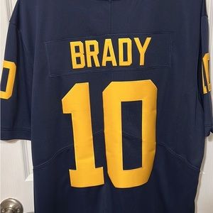 Tom Brady U of M jersey